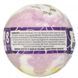 Fizzing bath bomb, handmade, Black Amber and Lavender, 184 g