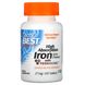 Залізо, Iron With Ferrochel, Doctor's Best, 27 мг, 120 таблеток фото