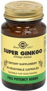 Гинкго Билоба Solgar (Super Ginkgo) 120 растительных капсул купить в Киеве и Украине