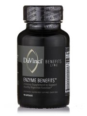 Ензим Переваги, Enzyme Benefits, DaVinci Labs, 90 капсул
