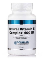Витамин Е комплекс Douglas Laboratories (Natural Vitamin E Complex 400 IU) 400 МЕ 100 мягких капсул купить в Киеве и Украине