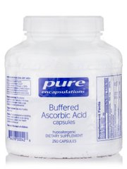 Буферированная аскорбиновая кислота Pure Encapsulations (Buffered Ascorbic Acid) 250 капсул купить в Киеве и Украине