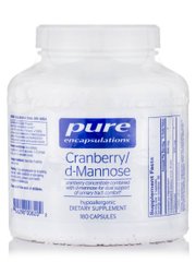 Клюква Д-манноза Pure Encapsulations (Cranberry D-Mannose) 180 капсул купить в Киеве и Украине