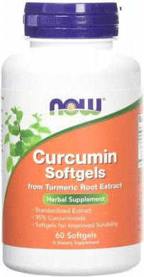 Куркумін Now Foods (Curcumin) 450 мг 60 м'яких капсул