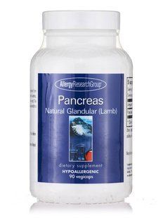 Pancreas Lamb Natural Glandular, Allergy Research Group, 90 vegetarian capsules