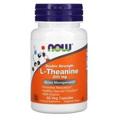 Теанин Now Foods (L-Theanine) 200/100 мг 60 капсул купить в Киеве и Украине