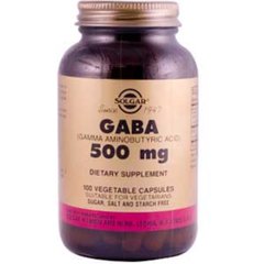 ГАМК Гамма-аминомасляная кислота Solgar (GABA) 500 мг 100 капсул на растительной основе купить в Киеве и Украине