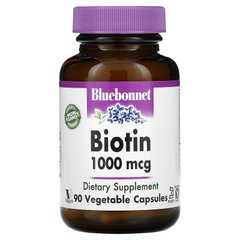 Биотин Bluebonnet Nutrition (Biotin) 1000 мкг 90 капсул купить в Киеве и Украине