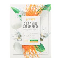 Маска Silk Amino Serum, Petitfee, 10 масок по 25 г кожна
