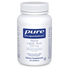Альфа-ліпоєва кислота Pure Encapsulations (Alpha Lipoic Acid) 200 мг 120 капсул