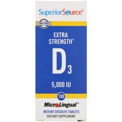 Вітамін Д3 Superior Source (Vitamin D3) 5000 МО 100 таблеток