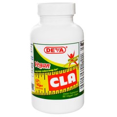 Веганская CLA (конъюгированная линолевая кислота), Deva, 90 капсул на растительной основе купить в Киеве и Украине