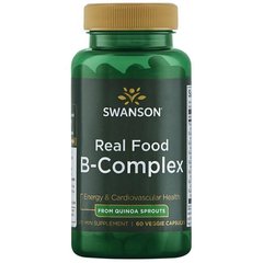 Справжня їжа B-комплекс, Real Food B-Complex, Swanson, 60 капсул