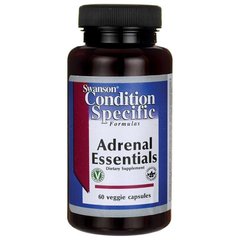 Основи наднирників, Adrenal Essentials, Swanson, 60 капсул