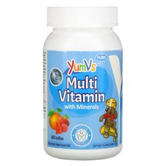 Мультивітаміни і мінерали, смачний фруктовий смак, Yum-V's, 60 мармеладні ведмежата