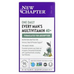 Мультивитаминный комплекс для мужчин 40+ New Chapter (One daily multi) 96 таблеток купить в Киеве и Украине