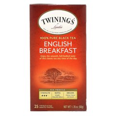 Чай "Английский завтрак", Twinings, 25 пакетиков, 50 г (1.76 oz) купить в Киеве и Украине