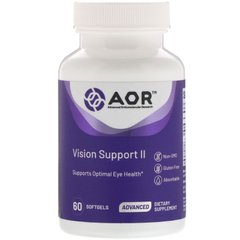 Харчова добавка Advanced Orthomolecular Research AOR (Vision Support II) 60 капсул