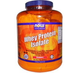 Сывороточный протеин изолят клубника Now Foods (Whey Protein Sports) 2,23 кг купить в Киеве и Украине