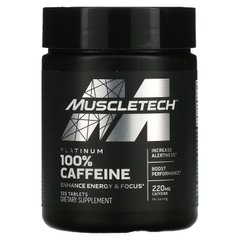 Платина 100% кофеїн, Muscletech, 200 мг, 125 таблеток