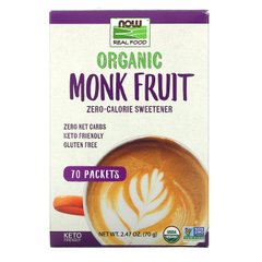 Экстракт архата органик порошок Now Foods (Monk Fruit Extract Real Food) 70 г купить в Киеве и Украине
