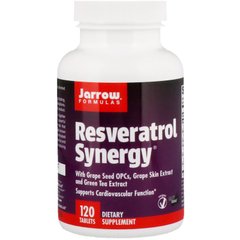 Ресвератрол спільної дії Jarrow Formulas (Resveratrol Synergy) 120 таблеток