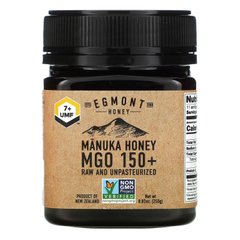Egmont Honey, Мед манука, сирий та непастеризований, MGO 150+, 8,82 унції (250 г)