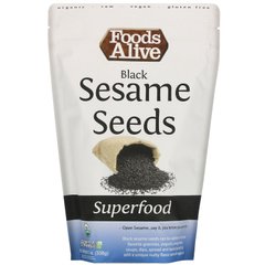 Насіння чорного кунжуту Foods Alive (Black Sesame Seeds) 395 г