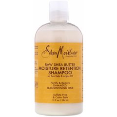 Сира олія ши, шампунь для утримання вологи, Raw Shea Butter, Moisture Retention Shampoo, SheaMoisture, 384 мл