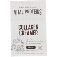 Коллагеновые сливки Vital Proteins (Collagen Creamer) со вкусом мокко 14 пакетиков купить в Киеве и Украине