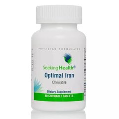 Залізо Seeking Health (Optimal Iron Chewable) 10 мг 60 жувальних таблеток