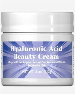 Крем для красоты с гиалуроновой кислотой Puritan's Pride (Hyaluronic Acid Beauty Cream) 113 г купить в Киеве и Украине