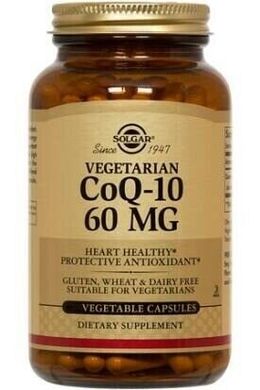 Коэнзим Q10 Solgar (CoQ10) 60 мг 60 капсул купить в Киеве и Украине