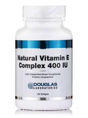 Витамин Е комплекс Douglas Laboratories (Natural Vitamin E Complex 400 IU) 400 МЕ 100 мягких капсул купить в Киеве и Украине