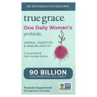 True Grace, One Daily Women's Probiotic, 30 вегетарианских капсул купить в Киеве и Украине