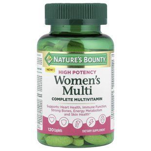 Nature's Bounty, Women's Multi, Complete Multivitamin, High Potency, 120 Caplets