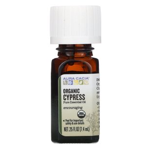 Эфирное масло кипариса органик Aura Cacia (Cypress) 7.4 мл купить в Киеве и Украине