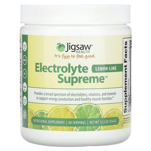 Jigsaw Health, Electrolyte Supreme&trade;, Lemon-Lime, 12.5 oz (354 g) купить в Киеве и Украине