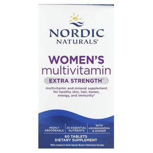 Nordic Naturals, Women's Multivitamin, Extra Strength, 60 Tablets купить в Киеве и Украине