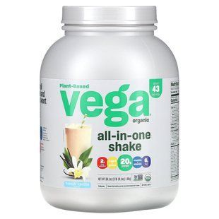 One, All-In-One Shake, французская ваниль, Vega, 3 ф. (1,6 кг) купить в Киеве и Украине