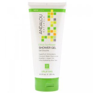 Гель для душа цитрусовая вербена успокаивающий Andalou Naturals (Shower Gel) 251 мл купить в Киеве и Украине