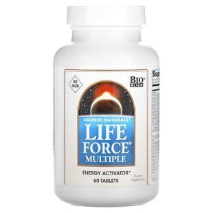 Мультивитамины без железа Source Naturals (Life Force Multiple No Iron) 60 таблеток купить в Киеве и Украине