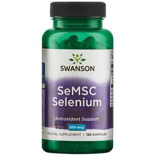 Селен Swanson (SeMSC Selenium) 200 мкг 120 капсул купить в Киеве и Украине