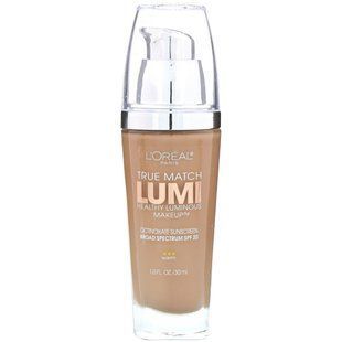 Тональна основа True Match Healthy Luminous Makeup, SPF 20, відтінок W6 сонячний бежевий, L'Oreal, 30 мл