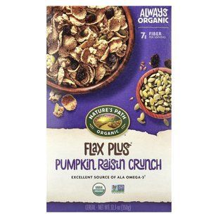 Nature's Path, Organic, Flax Plus Cereal, Pumpkin Raisin Crunch, 12.3 oz (350 g) купить в Киеве и Украине