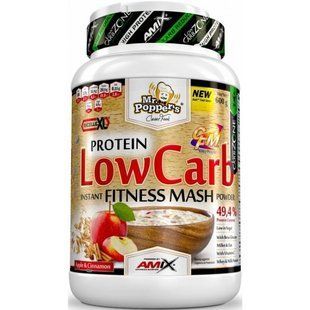 AMIX, Mr.Popper&acute;s - Low Carb Fitness Mash - 600 g - apple-cinnamon