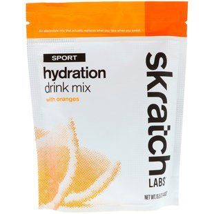 Спортивна суміш для гідратації напоїв, апельсини, SKRATCH LABS, 15,5 унцій (440 г)