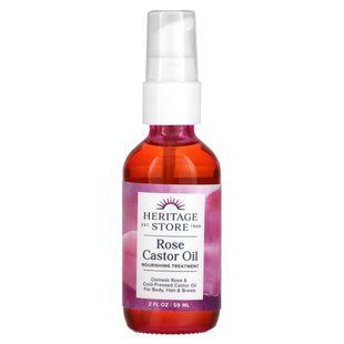 Сыворотка с розовым и касторовым маслом Heritage Store (Castor Oil) 60 мл купить в Киеве и Украине