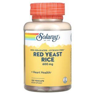 Красный дрожжевой рис Solaray (Red Yeast Rice) 600 мг 120 капсул купить в Киеве и Украине