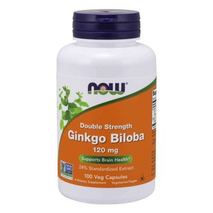 Гинкго Билоба Now Foods (Ginkgo Biloba) 100 капсул купить в Киеве и Украине